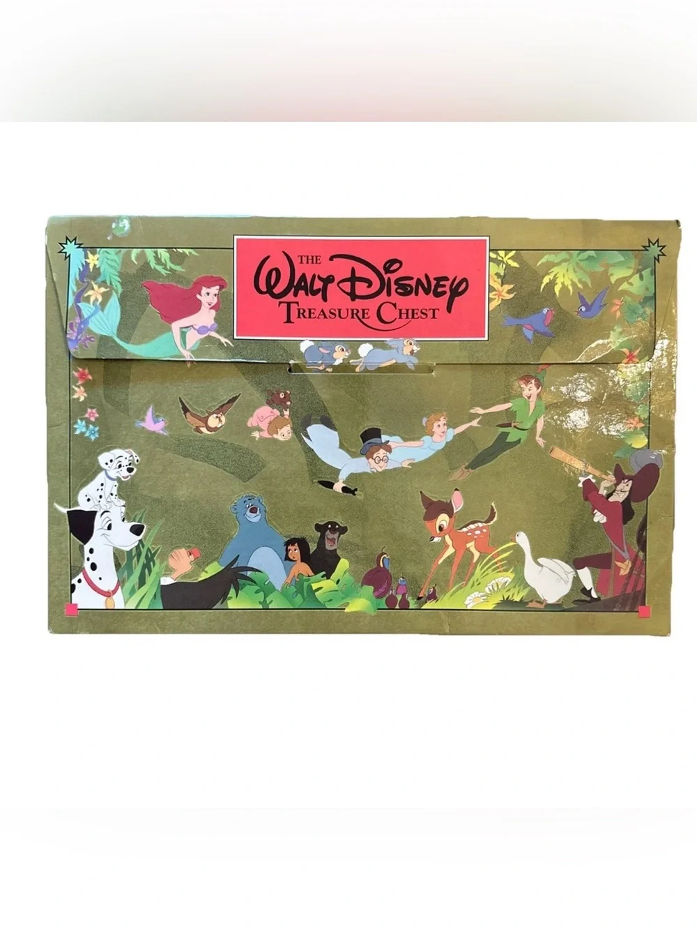 Vintage 1991 The Walt Disney Treasure Chest Set Of 5 Large Picture Books GUC